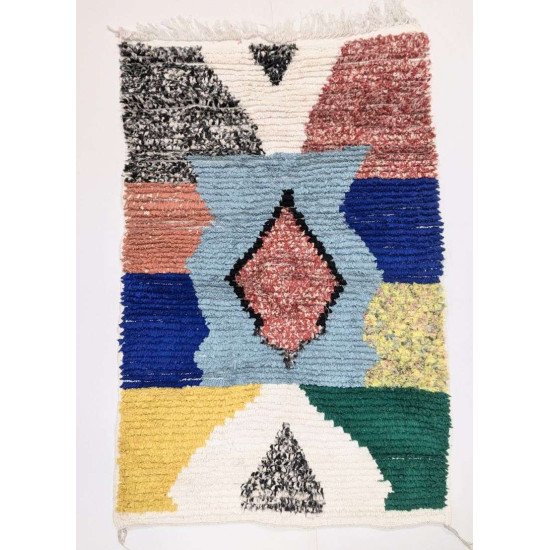 Boucherouite Tæppe 150x94cm